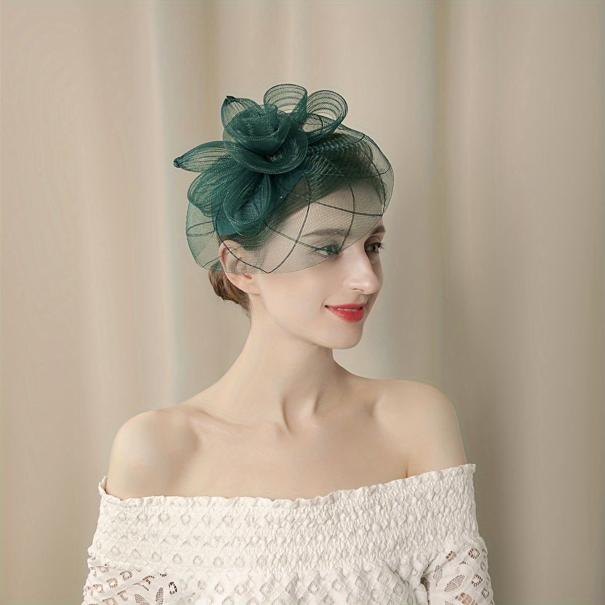 1pc Fascinator For Party Birthday Horse-racing Wedding Hat Derbyhat