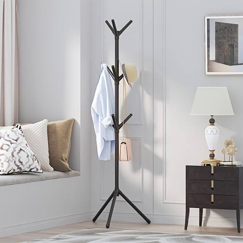 multi purpose clothes hooks tool display rack for scarves hats bags durable for home office black white
