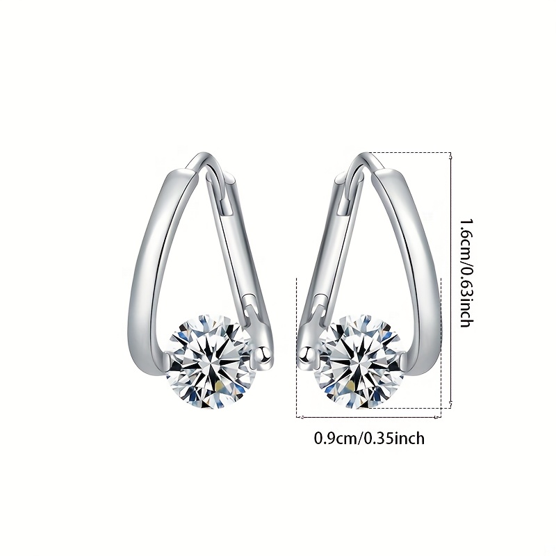 Women's 925 Silver Irregular Ear Hooks Studs, Premium Fashion