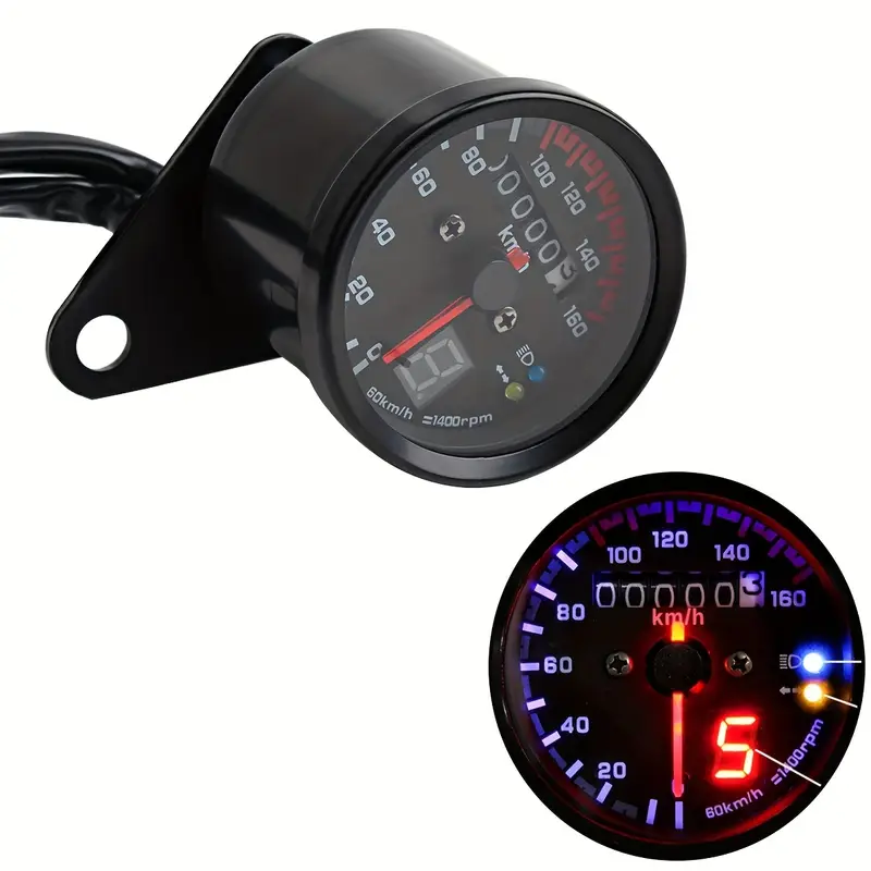 Contagiri Per Moto Digitale | LCD Con Orologio | Per Ducati E Altri Modelli | Impermeabile - Foto 13