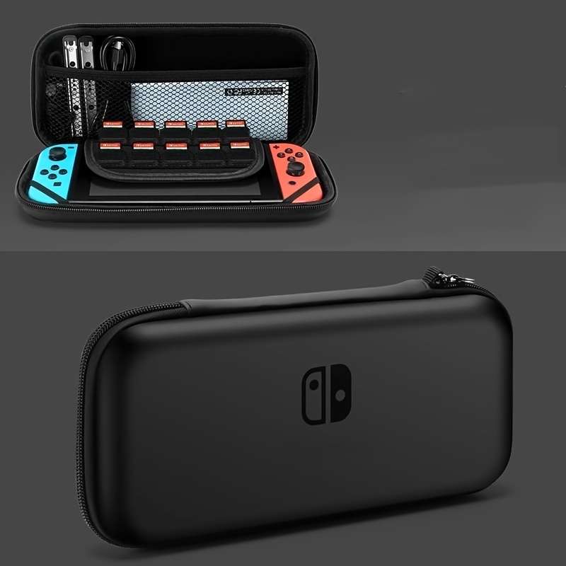 

Switch Travel Case With Eva Hard Shell, Protective Storage Switch Oled Model - Includes Transparent Shell, Screen Protector, Caps, For Home And Organization