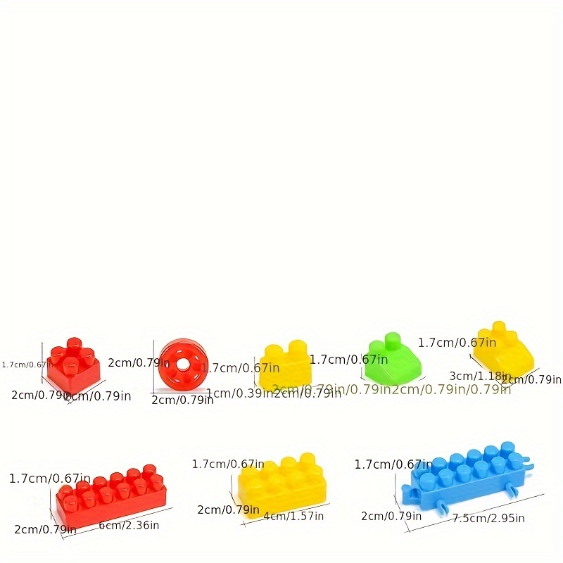 100pcs Random Colour Small Building Blocks Set for Kids