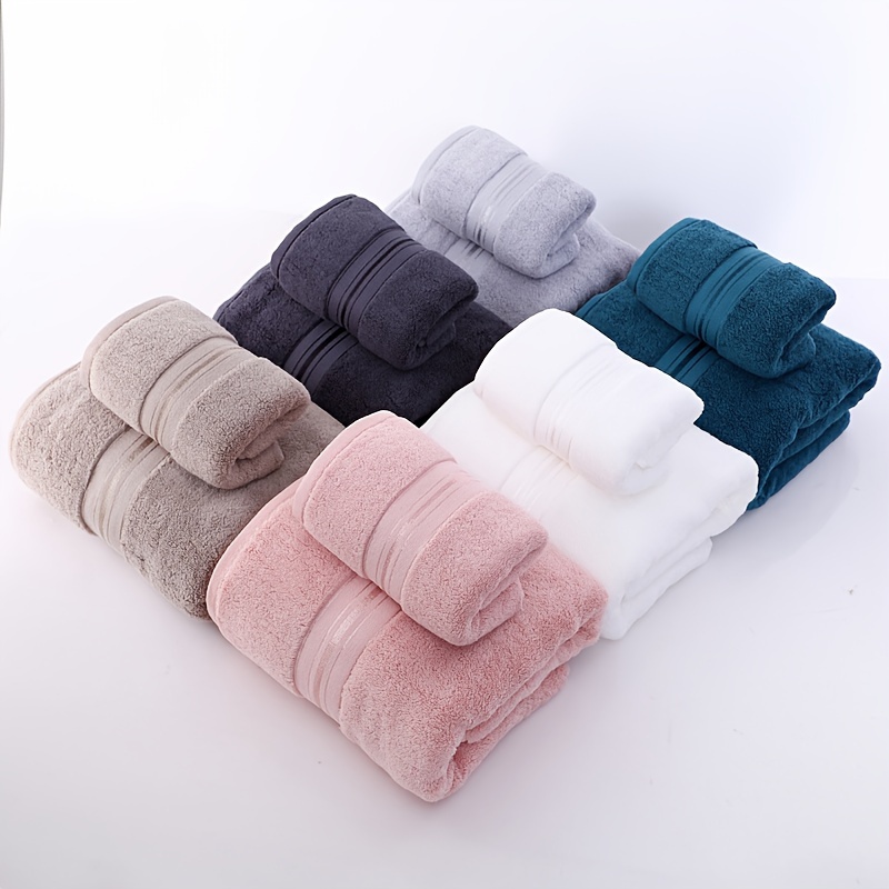 

2- Set 100% Bath Towels - , -, Absorbent, -dry, Comfortable For , & Use - Unscented, -free, Battery-free Bathing Accessories