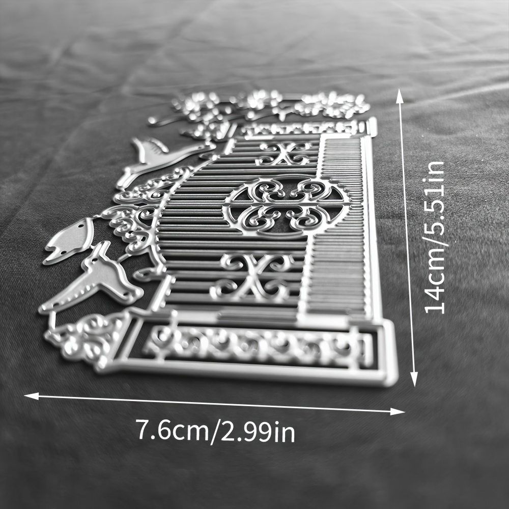 TEMU 1pc Gate Cutting Die, Decoration Embossing Die-cut, Greeting Card Making Template, Suitable For Album Card Making, Handmade Card Tools