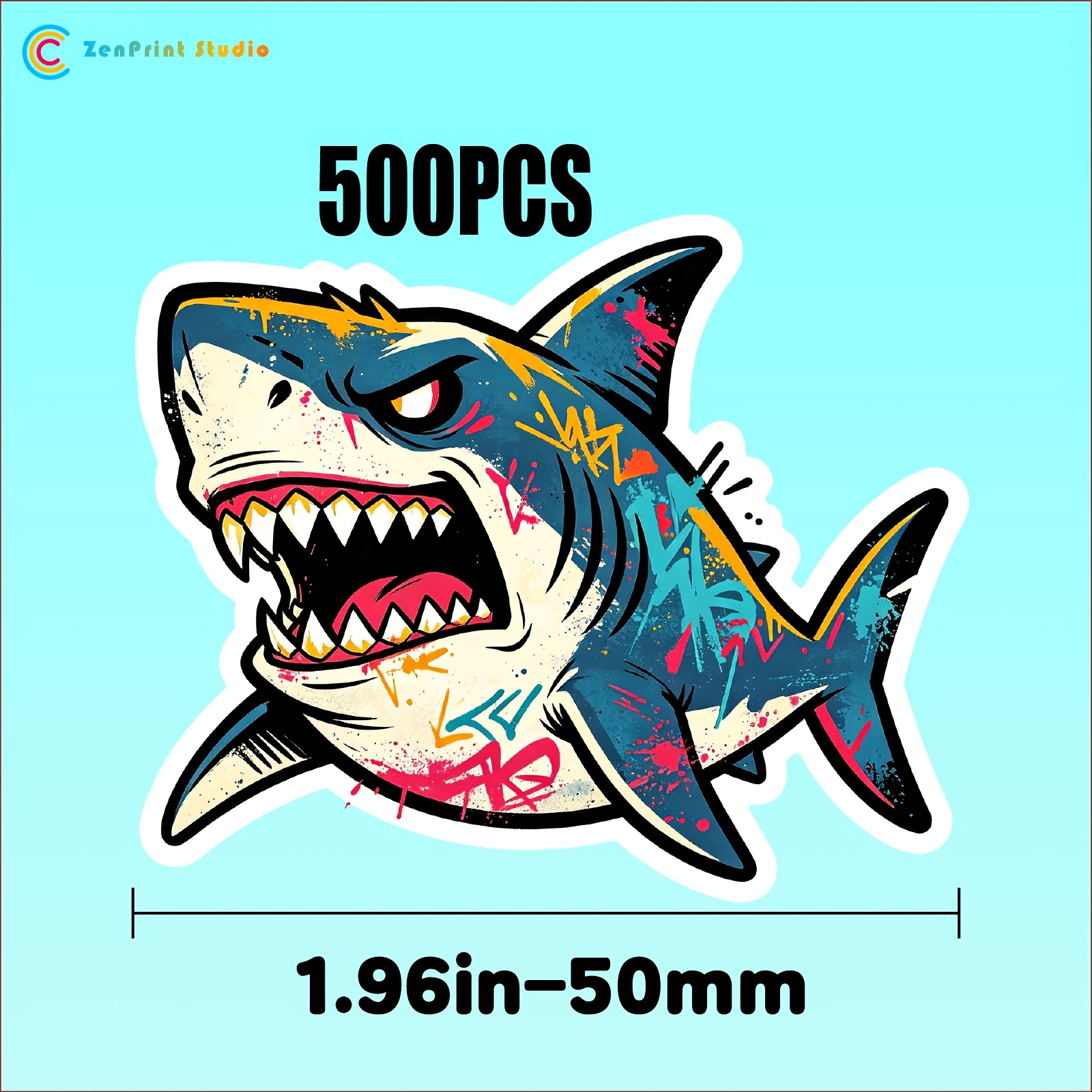 500/1000 Nepravilnih Samolepilnih Nalepk Po Originalni Dizajn Več Velikosti Oblike Izbira Pokritih z Visokokakovostnim Sijajnim Filmom Odpornim