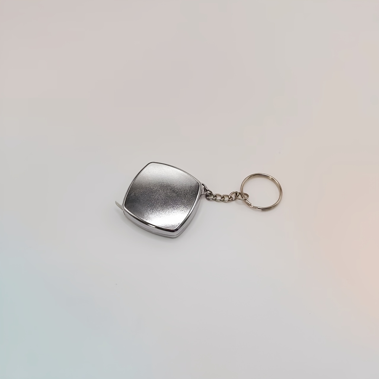 Image of 1.5-meter Stainless Steel Tape Measure Keychain, Multifunctional Keychain Pendant