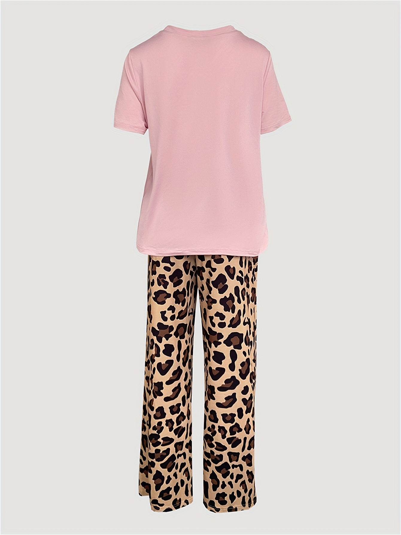 2pcs printed round neck short sleeve set gradient printed loose pants womens summer pajama set breathable   clothing two piece set Product details 30