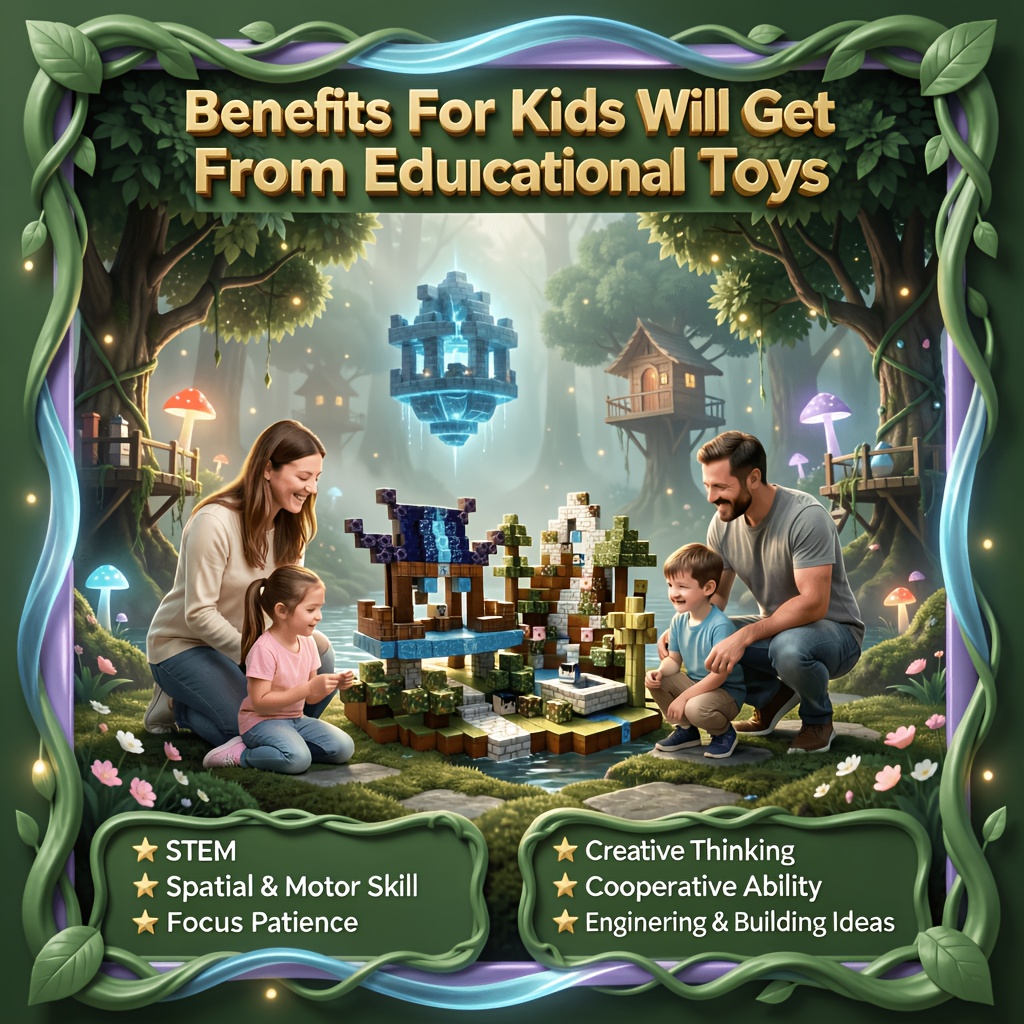 Family Parent-Child Interactive Building Block Set