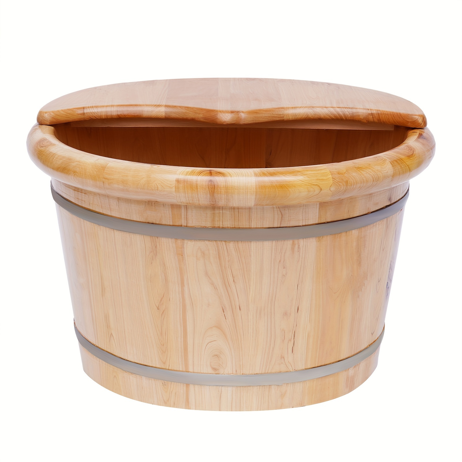 

Traditional Cedar Foot Bath Tub - Great For Massage And Relaxation Therapies