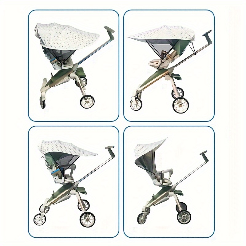 Youngsters' Stroller Sunshade Canopy, Windproof & UV Protection