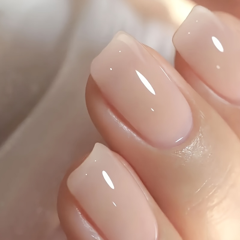 Libeine 2-In-1 Nail Strengthening, Natural Jelly Beige – Suitable for Fingernails And Toenails, Enhances Shine, Glossy Top Coat, Quick-Drying Nail Polish Formula, Transparent Nail Color