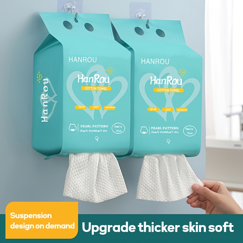 disposable face towels large size super soft towels lint   wipes multi functional light beige care makeup remover wipes facial cleansing wipes valentines day gift