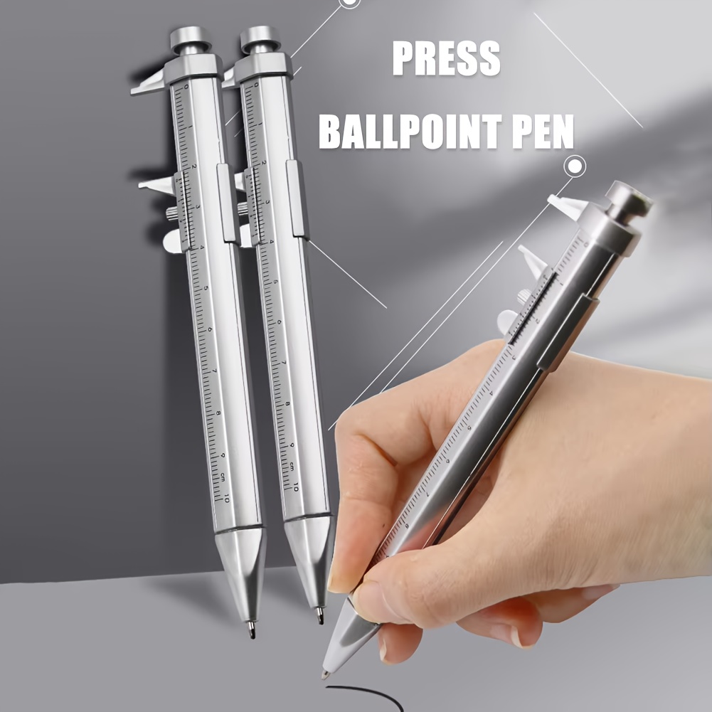 

Multifunctional Retractable Ballpoint Pen With Scale, 0-100mm Measurement Range, Lightweight Plastic, Hexagonal Shape, Twist Cap Closure For Stationery Measurement