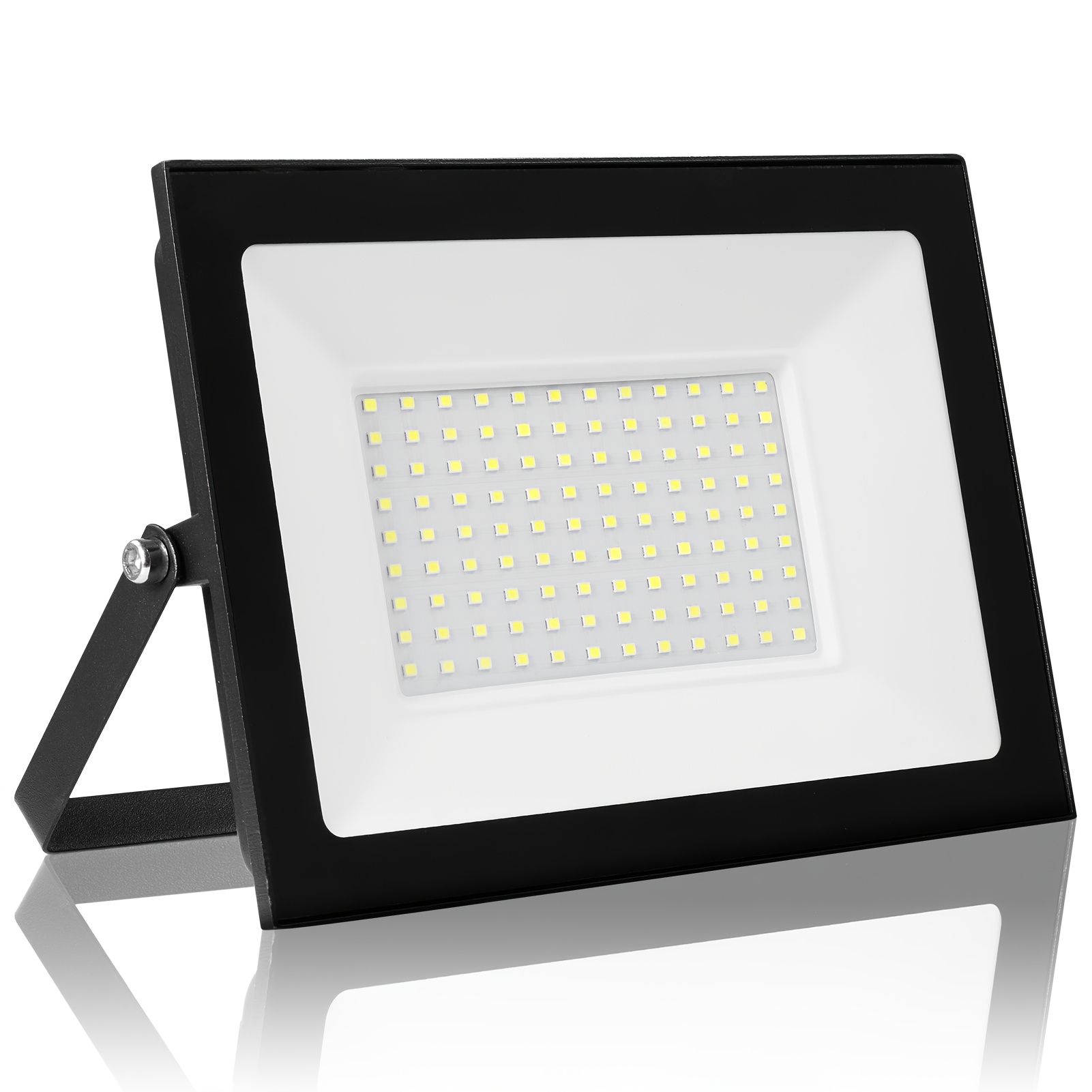 Image of 1 Pack Led Flood Light, 100w Outdoor Floodlight, 220-240v Ip65 3000k Led Projector Spot Light, No Battery, Hardwired, For Garden, Garage, Exterior