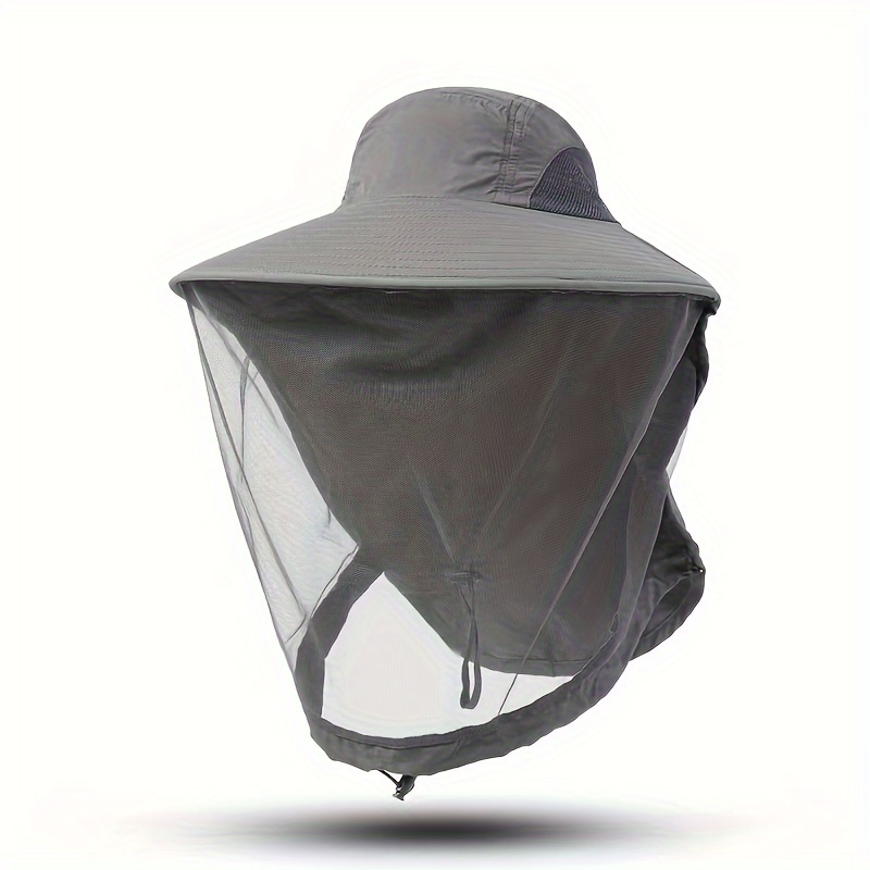 3 in1 bucket hat net mesh summer anti mosquito hat outdoor
