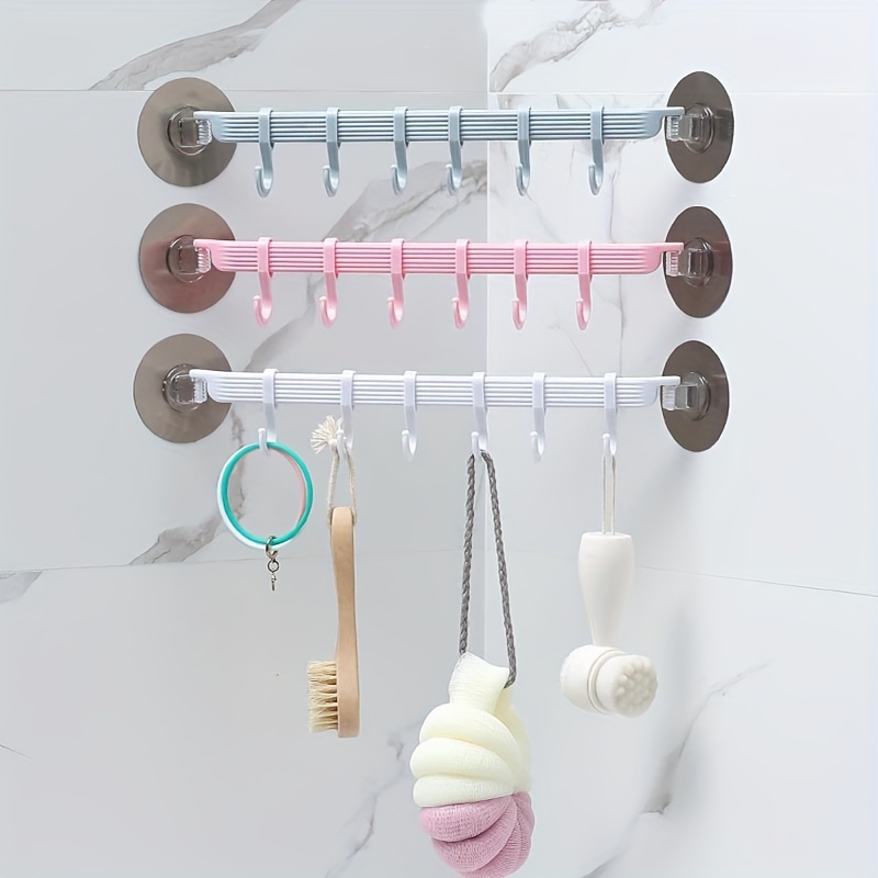 

1pc 6- Towel - Adhesive, No-drill Installation For