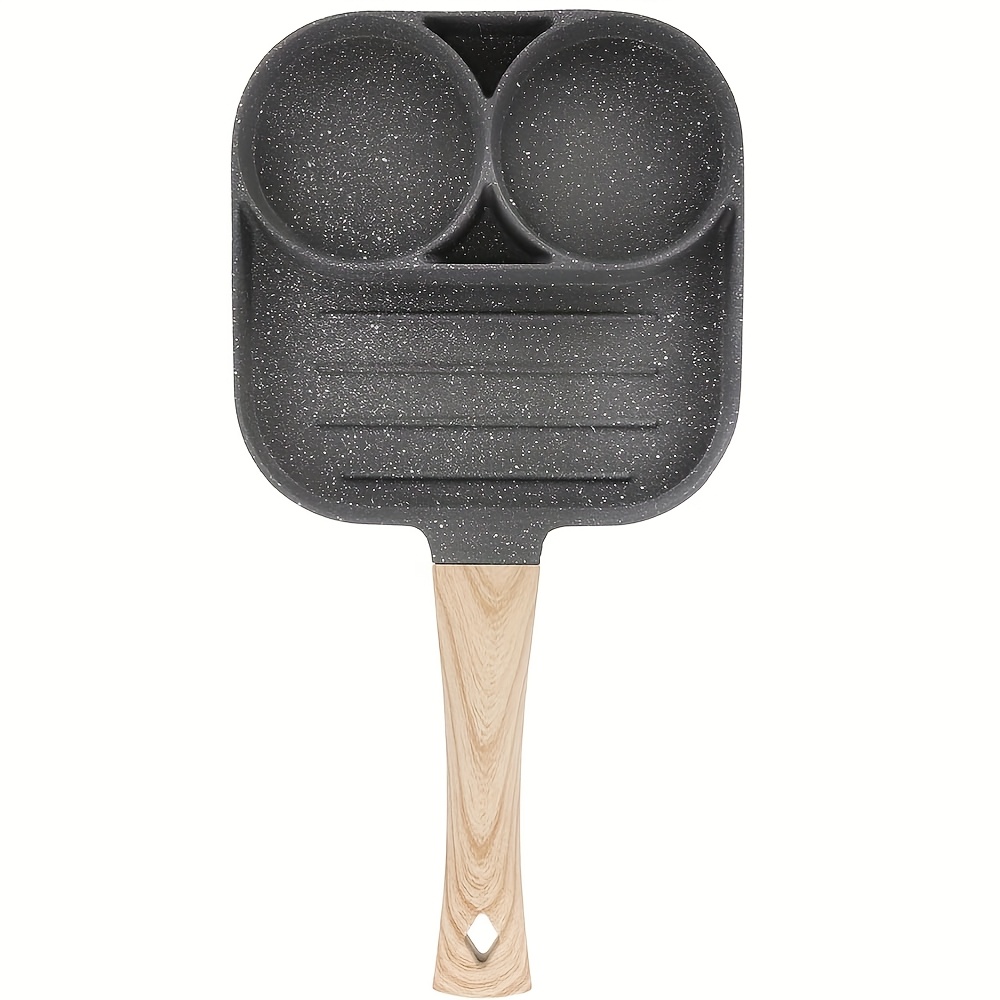 TEMU Multi Egg Ham Frying Pan 2 Hole Burger Eggs Pancake Pan Pot Mold Maker