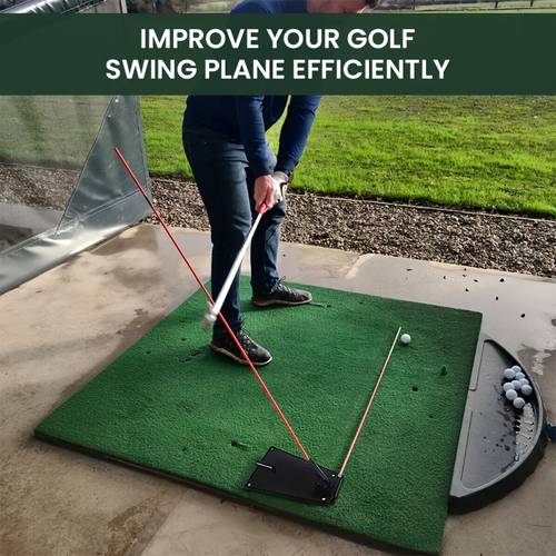 sticks holder adjustable swing plane trainer angle plate golf training aid for swing putting