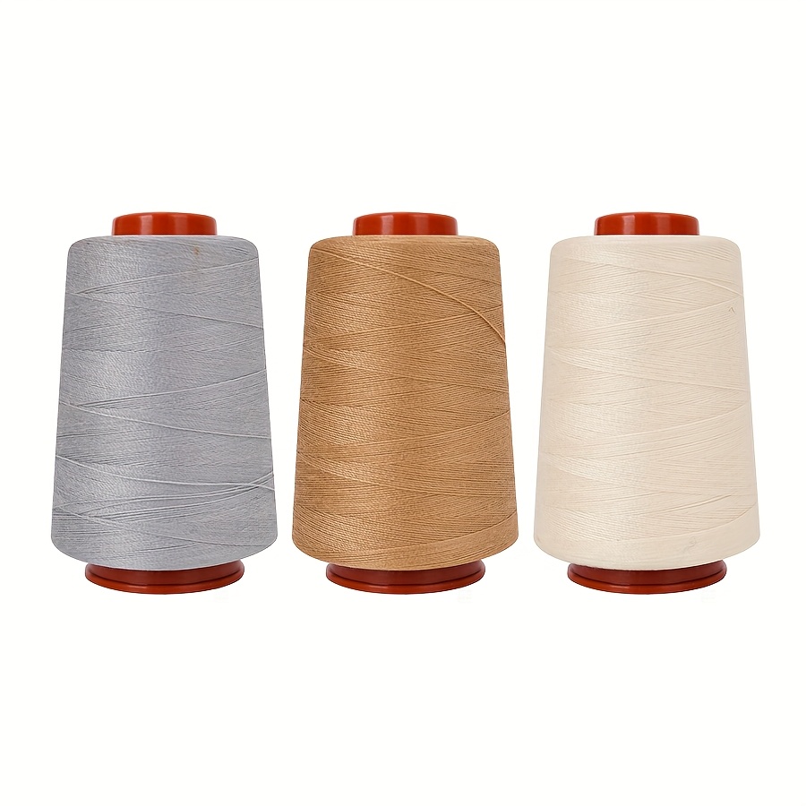 TEMU 800 Yards Polyester Sewing Thread 3-pack 3 Spools Polyester Sewing Thread Kit For Sewing Machine And Hand Stitching Use-800 Yards Per Spool