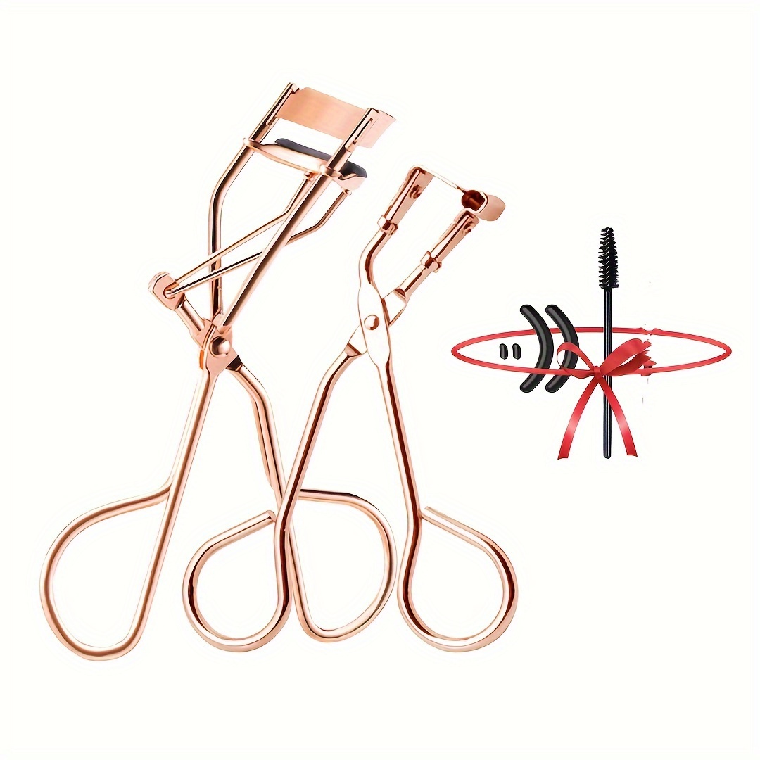 

Complete Eyelash Curler Set With Precision Mini & Regular Curlers, Lash Tool, Separating Comb, Filling Pad & Disposable - Stainless Steel