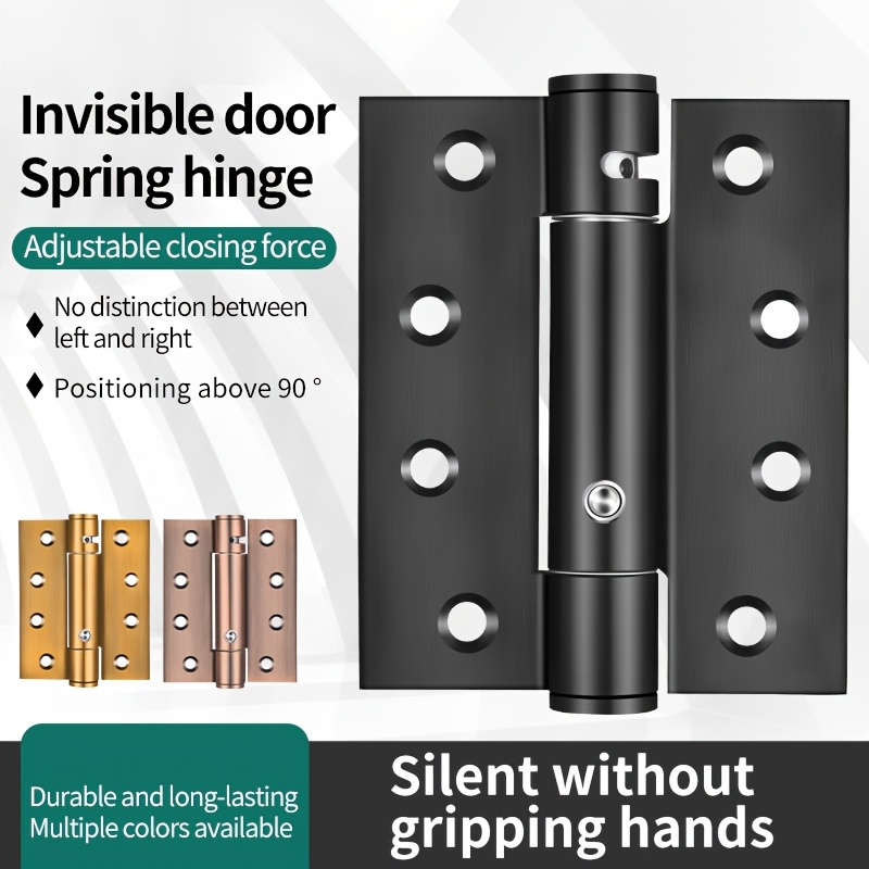 invisible door hinge mechanical spring   and buffering folding positioning closer with silent hinge for wooden doors non electric 0
