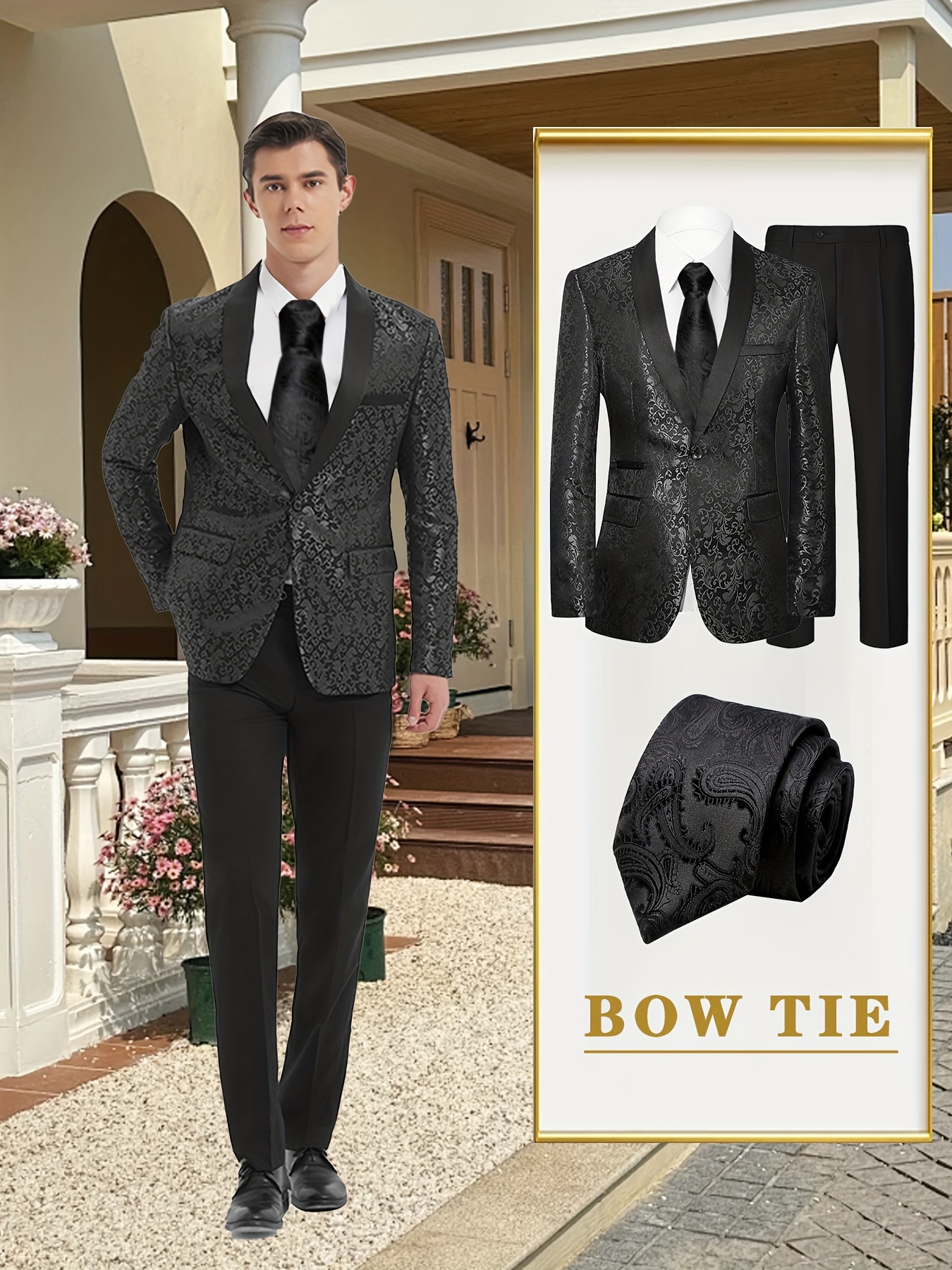 Sutelang Lurryly Veste Queue De Pie Homme Gothiques Elégant Veste Homme