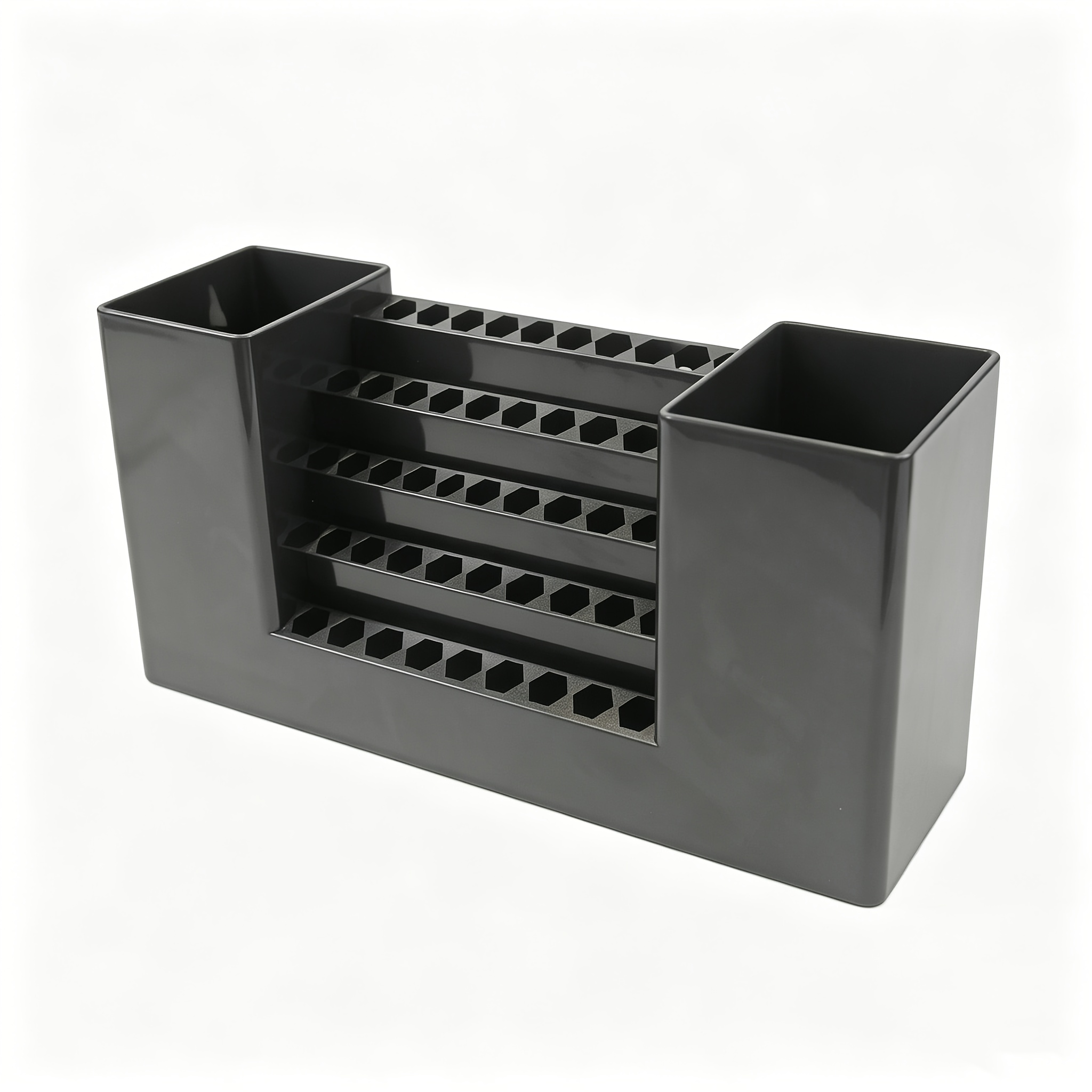 TEMU Organisateur de 50 emplacements pour embouts de tournevis en plastique robuste avec dessus hexagonal et rangement en - Boîte murale pour mèches