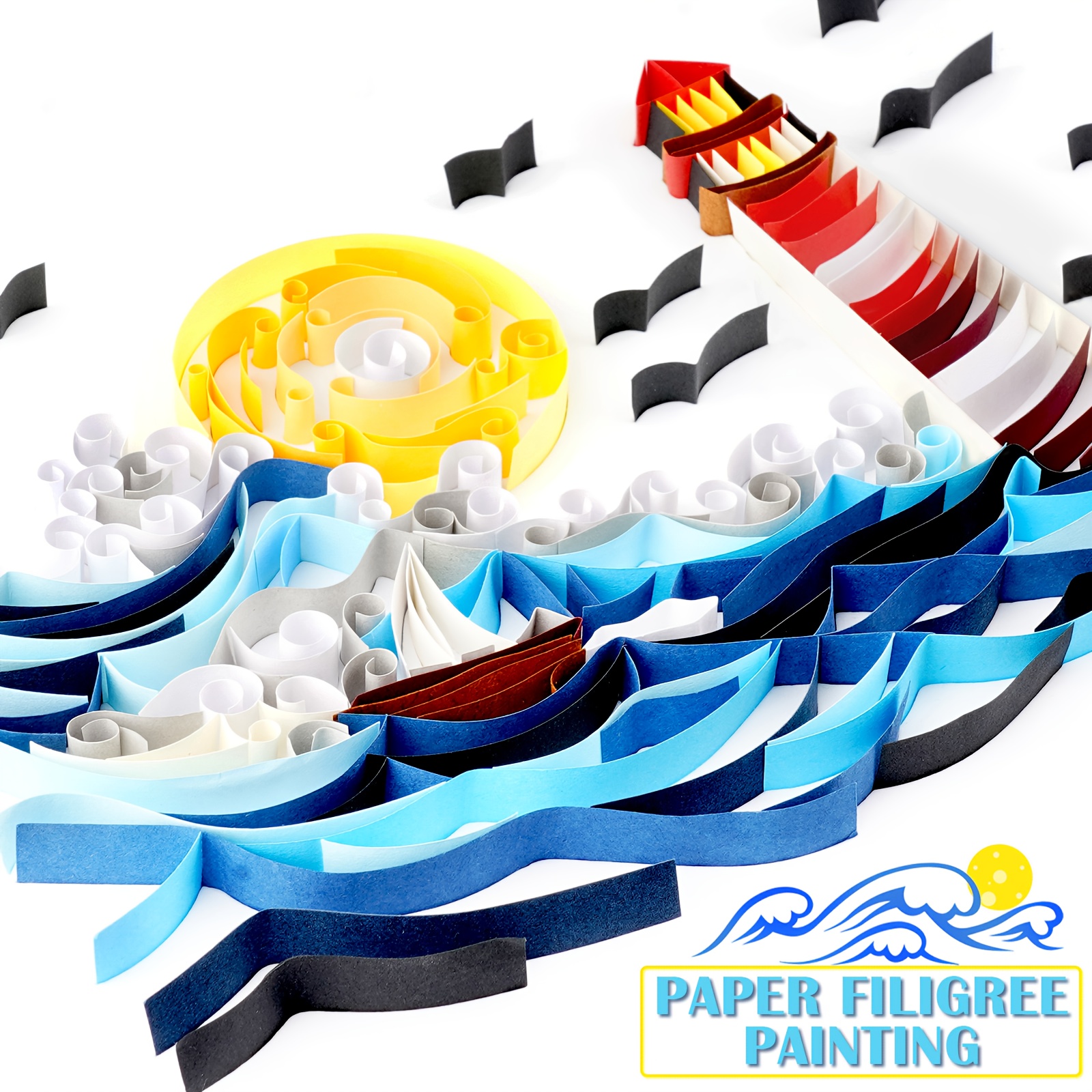 paper quilling kits sold on Temu United States