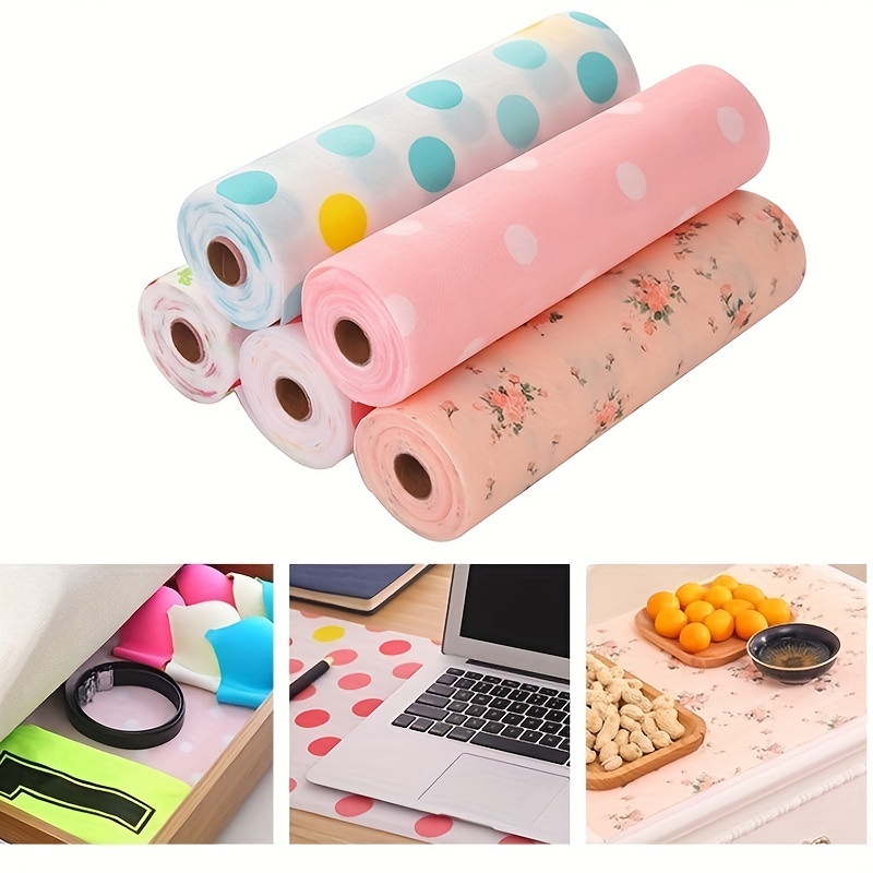 

Polka Dot Kitchen Drawer Liner - 118"x12" Pet Shelf Contact Paper, Moisture-proof Cabinet Mat For Home & Outdoor Use