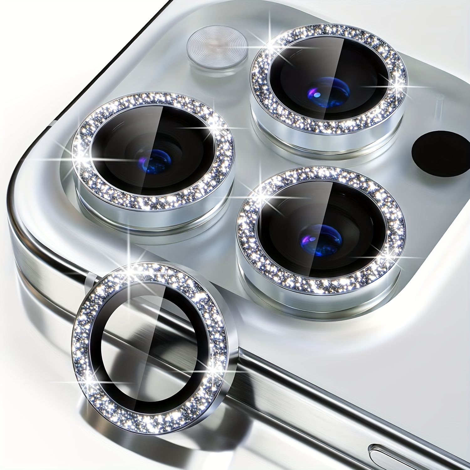 

For Iphone 15 14 11 And Models, Film, , 9h Film, Metal , Decorative Accessories, Silvery