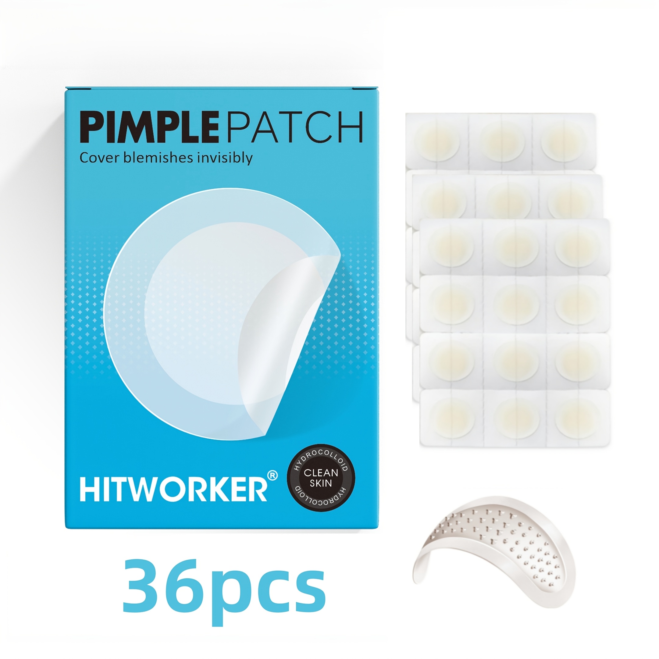 Image of 36pcs Patch, Covers Pimple, Pimple Patch For Covering Zits And Blemishes, Spot Stickers For Face And Skin