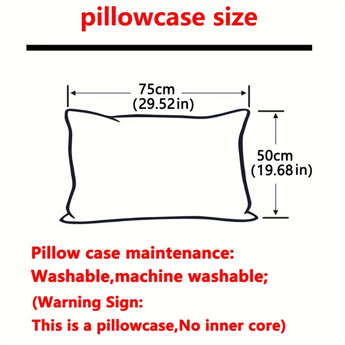 modern plant flower print pillowcase soft pocket closure bedding machine washable 75cm x 50cm 29 52  19 68in 2