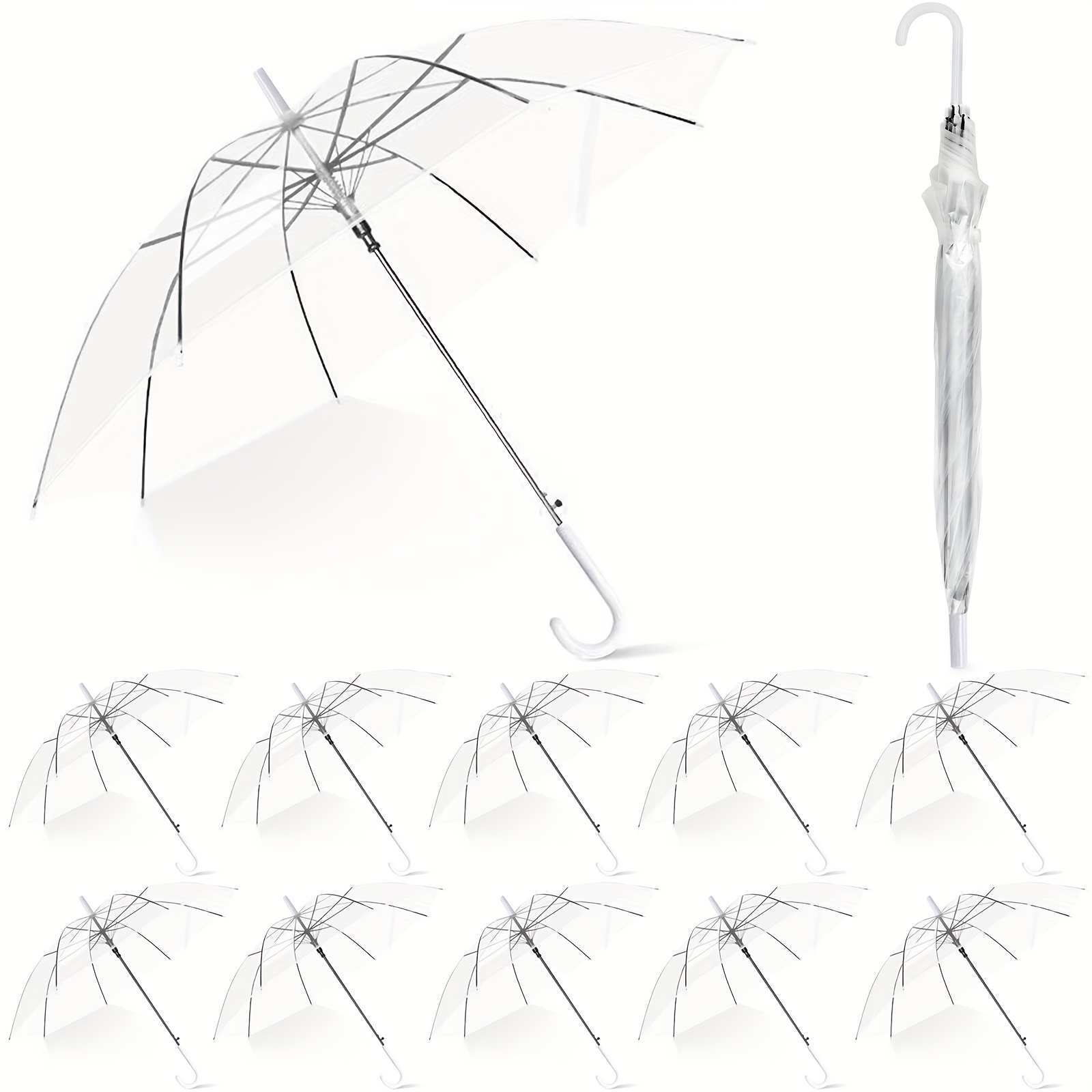 clear plastic patio umbrella Large Ultra | PVC Bubble through canopy is dome Barton Outdoors, 48
