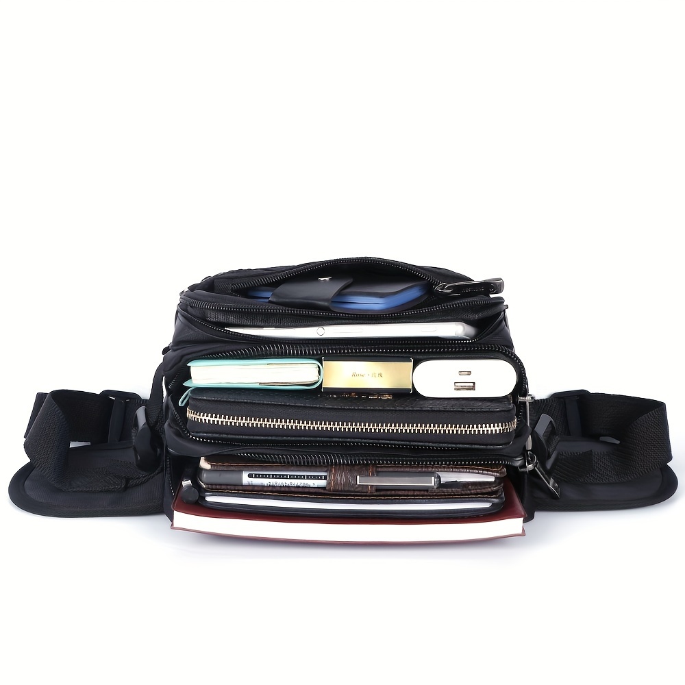 Riñonera Impermeable Para Hombres | Bolsa De Teléfono Móvil Multiusos Con Gancho | Ideal Para Deporte, Viaje Y Uso Diario
