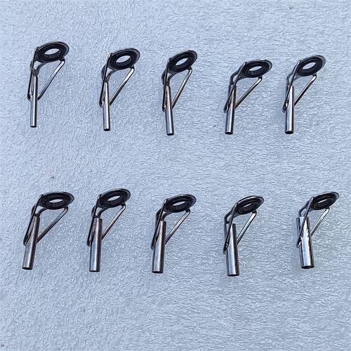10pcs stainless steel fishing rod repair tool kits different sizes fishing rod repair accessories with ceramic guide rings durable rod repair sets