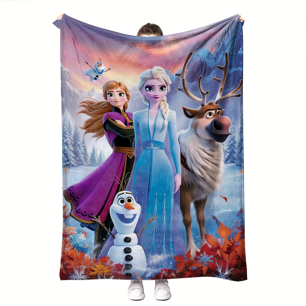 TEMU Frozen The Anna Blanket And Throw Frozen Gifts Blankets Super Soft Frozen Throw Blankets For Bed And Couch Sofa Christmas Gifts Housewarming