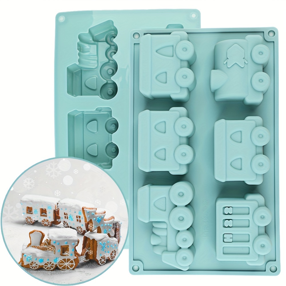 

Versatile Silicone Train-shaped Mold For Cupcakes, Muffins & More - Perfect For Birthday Parties, Christmas & Holiday Baking