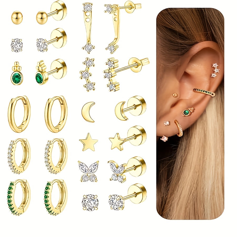 Kids Jewelry Tini Lux Hypoallergenic Titanium Kids Screw Back