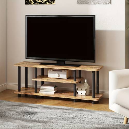 1 meuble tv multifonctionnel moderne avec 4 étagères de rangement, montage facile, et durable, idéal pour , à coucher, les locatifs, créatifs , construction en matériaux mixtes (bois, métal, mdf, panneaux de , panneaux artificiels) - pas délectricité