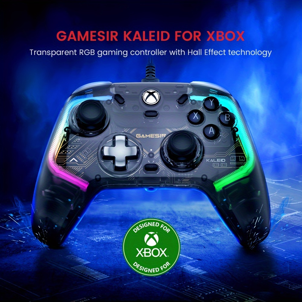 

Gamesir Wired Controller For Xbox Series X|s, Xbox One, Windows 10/11 & Steam, Plug And Play Gaming Gamepad, Transparent Video Game Controller With Hall Effect Joysticks/hall Trigger