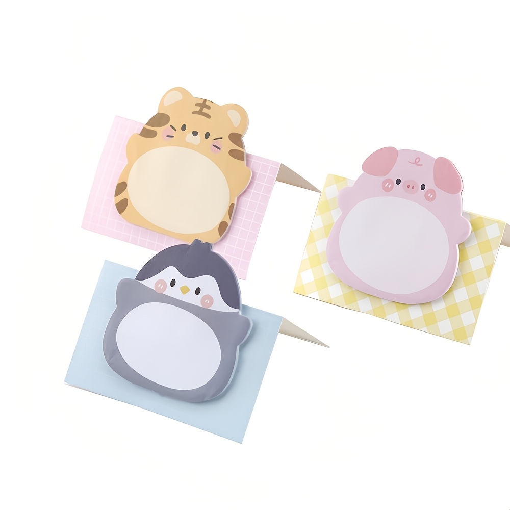 愛らしいトラのキャラクター付箋 20枚入り オフィス＆ホーム用 ティブ