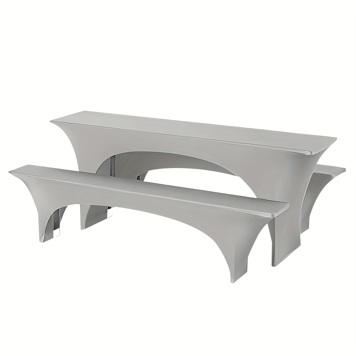 TEMU Set Of 3 Beer Table Covers, Beer Tent Set, Stretch Covers For Beer Table And Bench Sets, Beer Bench Covers, Spandex Beer Tent Set For Banquet,