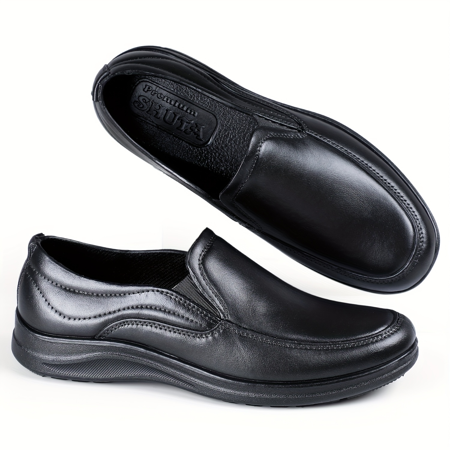 TEMU Men's Shoes, Trendy Versatile Slip- Casual Footwear