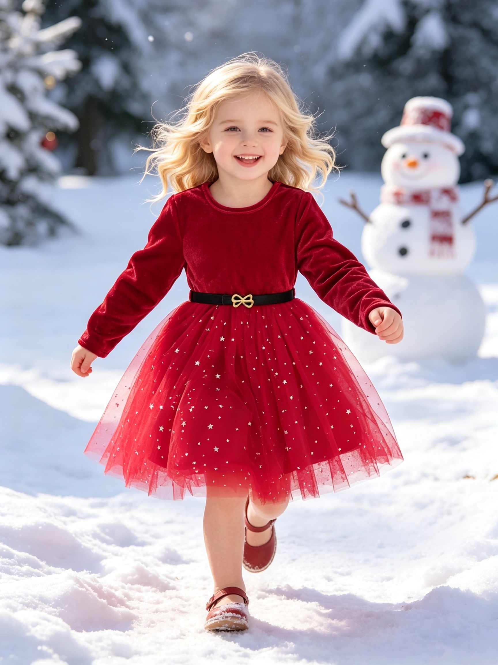christmas dress teen girl Outfit Winter Holiday Sleeveless Dresses For Girls Christmas breathable cottonblend comfortable and