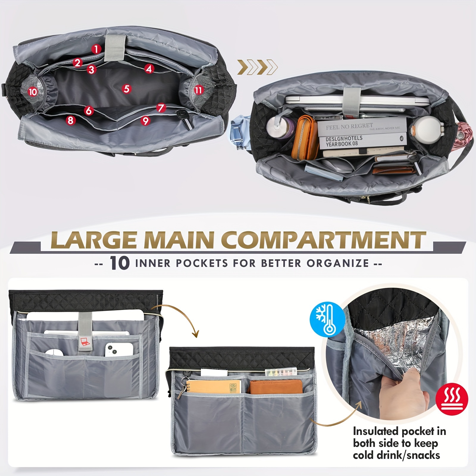 teacher tote bag 15 6 inch laptop bag women work bag laptop - Temu