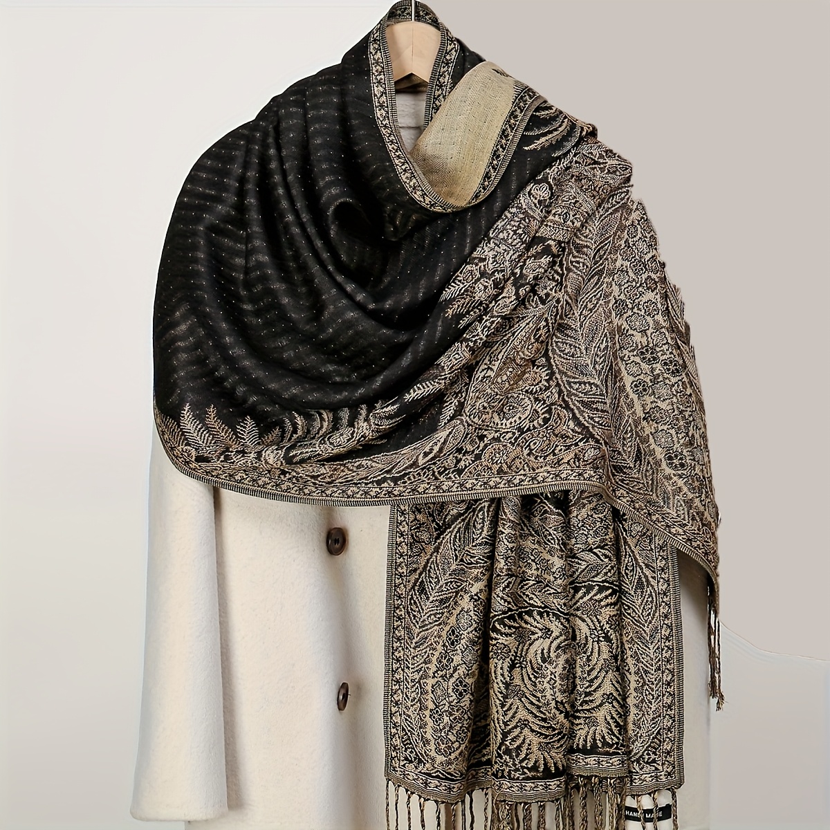 Écharpe Triangulaire Pour Femme Grande Avec Imprimé Papillon Triangle