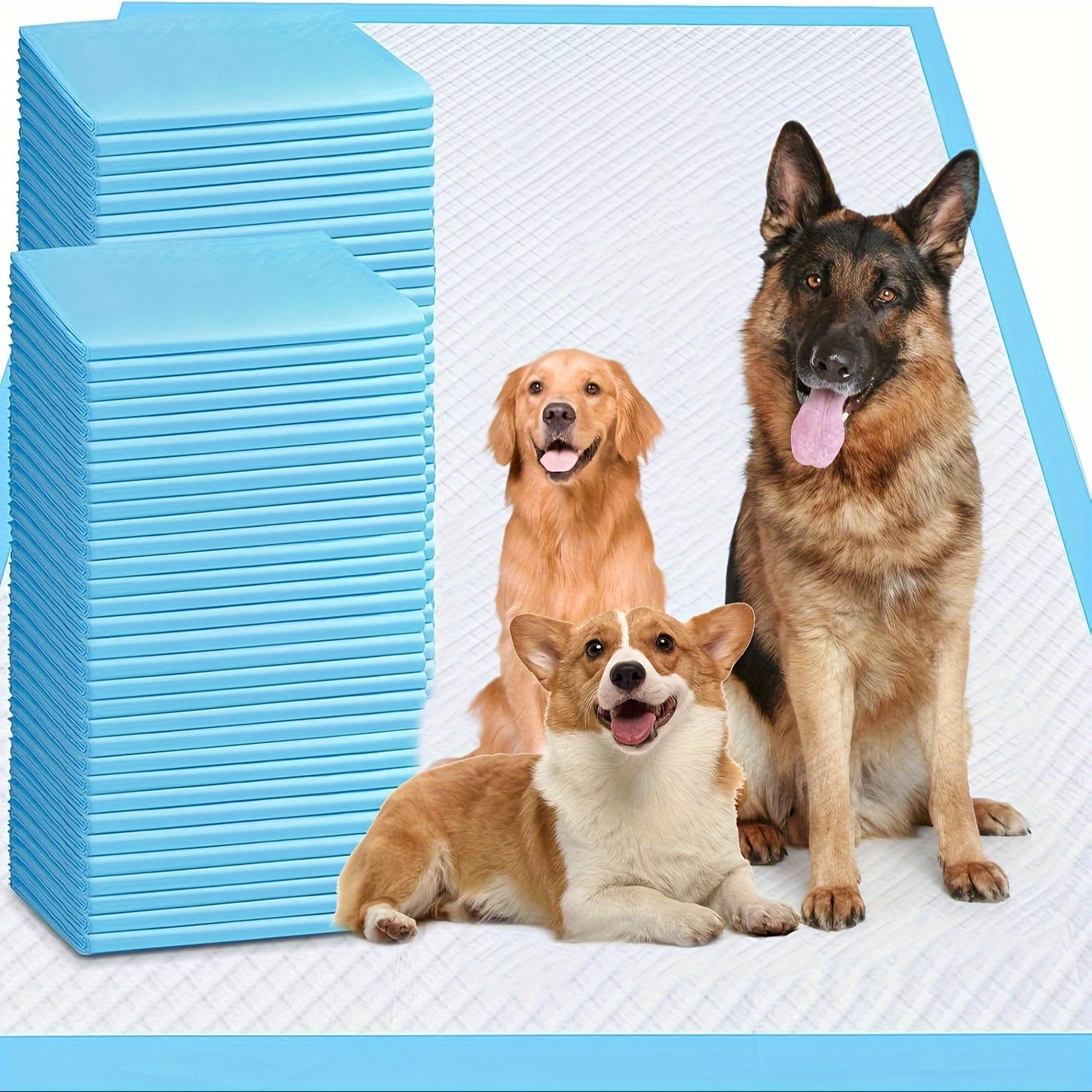 

Pets -22 Inx22 In- Count Dog Pee Training Padssuper Absorbent & Leak-proof Disposable Pet Piddleand Potty Pads For Puppies, Dogs, Doggie, Cats, Rabbits