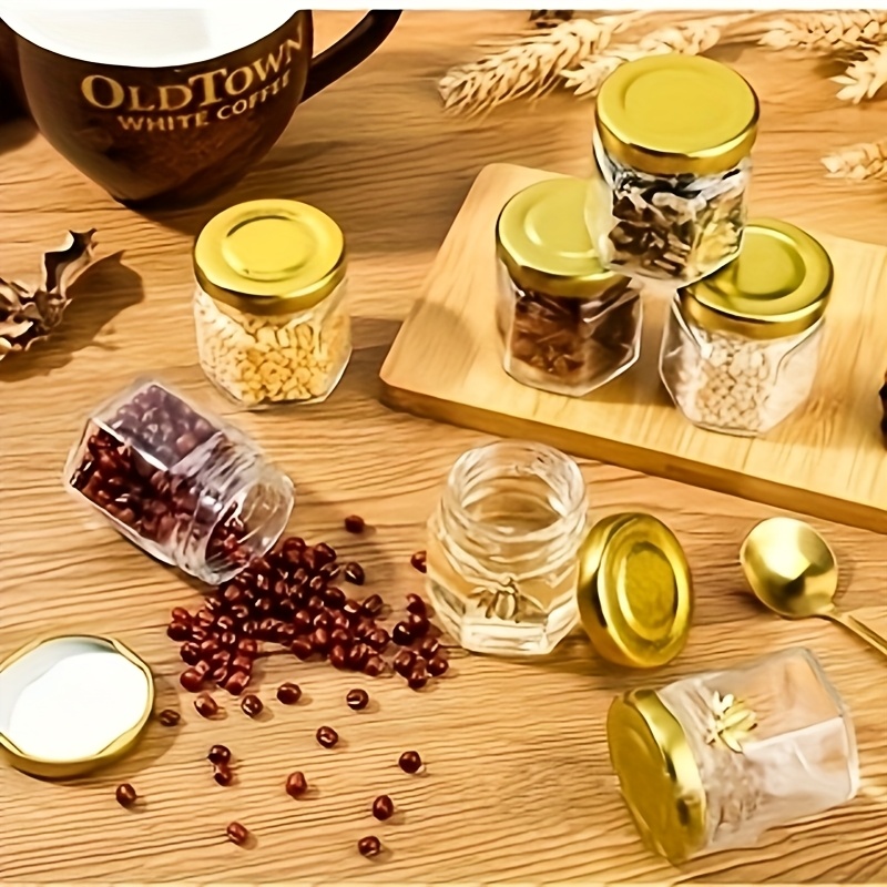 20 30 50 60pcs glass sealed jar set 45ml 1 52oz small honey - Temu