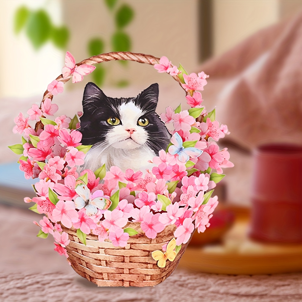 Birthday Gift Basket Great Gifts For Cat Lovers 1pc Black Cat Rose