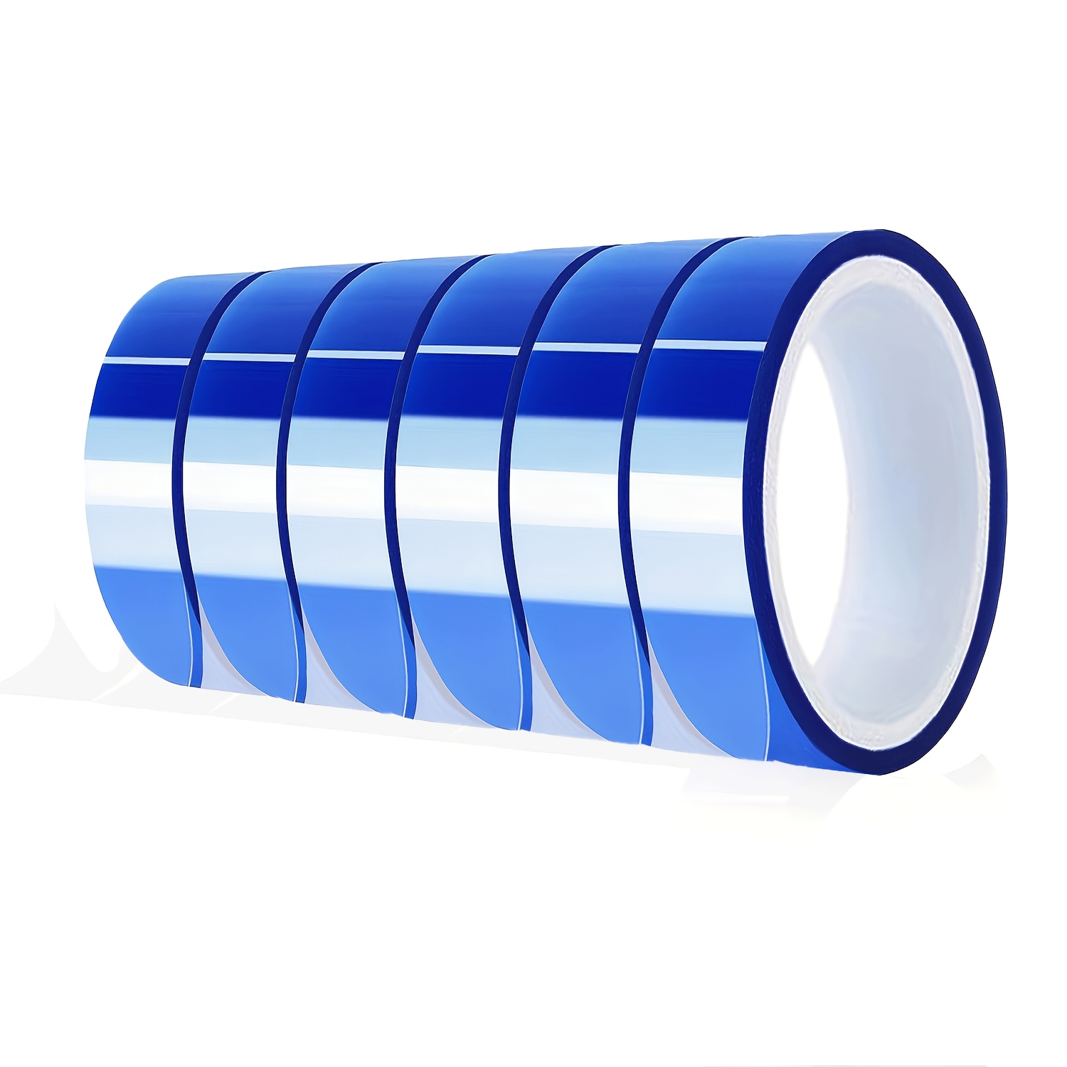 2/4/6 Rolls Heat Transfer Tape For Sublimation Printing, High Temp Resistant Adhesive Tape, 20mm X16m (52ft) No Residue For Vinyl & Sealing